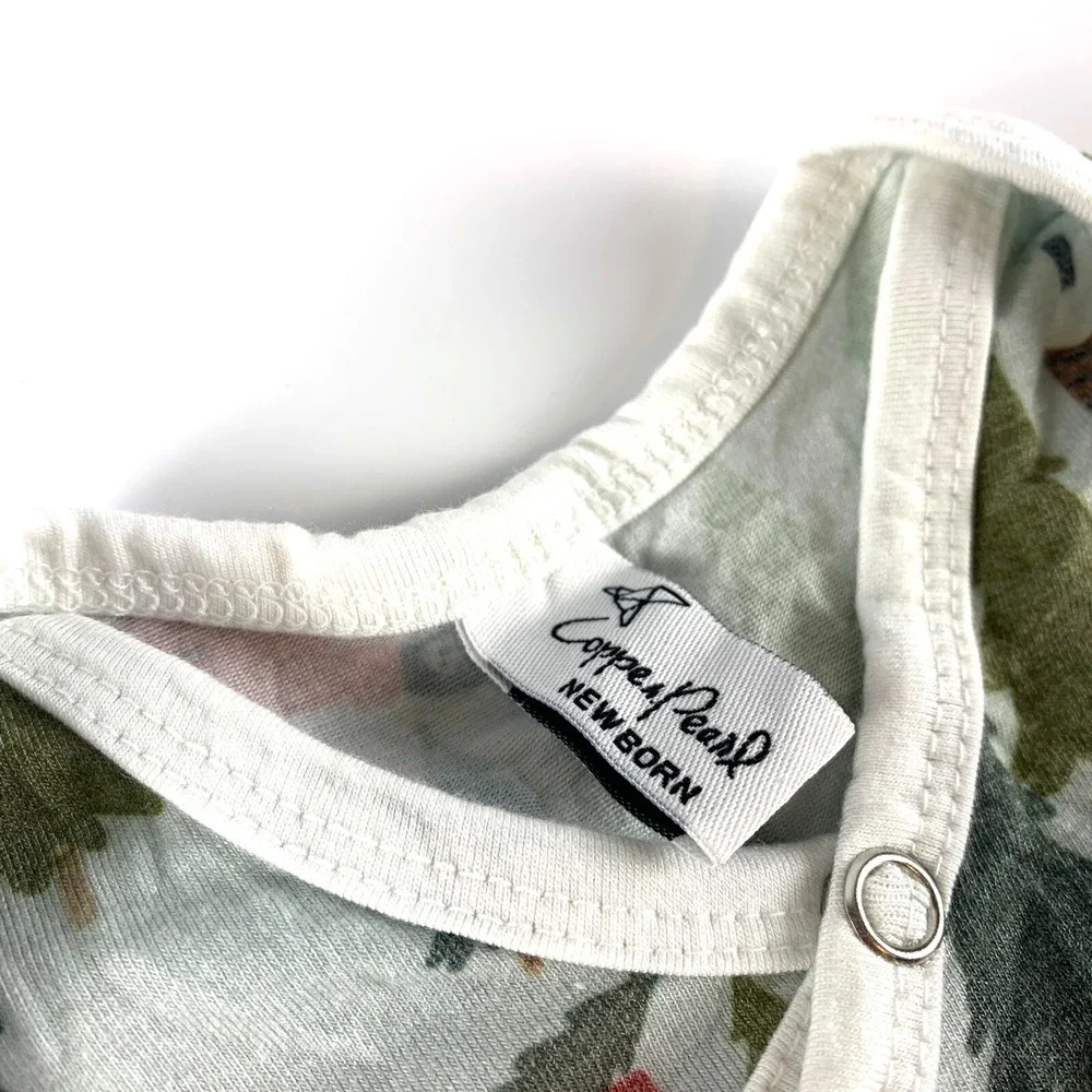 Copper Pearl Knotted‎ Sleep Gown Newborn 0-4 mo. Winter Holiday Christmas